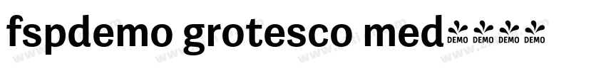 fspdemo grotesco med字体转换